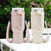 Water Bottle Carrier Bag Compatible with 40oz Tumbler with Handle, Water Bottle Holder with Adjustable Shoulder Strap